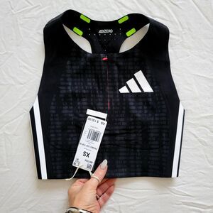 NWT ADIDAS ADIZERO Pro Elite Promo Running Crop Top
